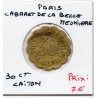 30 centimes Cabaret la Belle meunière, Paris non daté laiton monnaie de nécessité