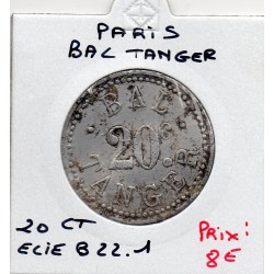 20 centimes Bal Tanger, Paris non daté Elie B21.1 monnaie de nécessité