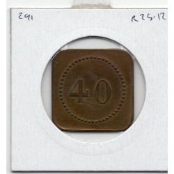 40 centimes Grande brasserie de Strasbourg non daté monnaie de nécessité