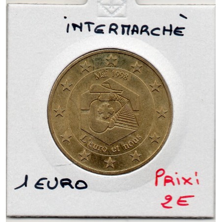 1 Euro Mousquetaire intermarché 1998 piece de monnaie € des villes