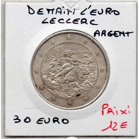 30 Euro argent de centre Leclerc piece de monnaie € des villes