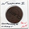 Monnaie 10 centimes Napoléon III DNL K contremarqué Claret