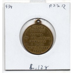 Medaille Napoléon III Voyage du Midi, Retour vers Paris, 1852