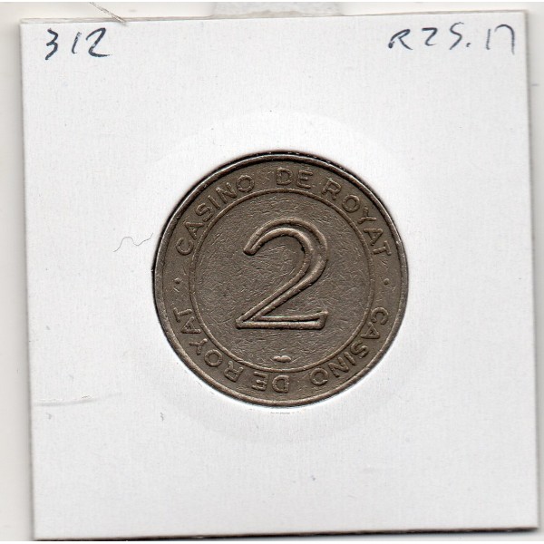 Jeton 2 francs casino hotel de Royat, Groupe Partouche