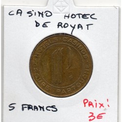 Jeton 5 francs casino hotel de Royat, Groupe Partouche