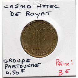 Jeton 50 centimes casino hotel de Royat, Groupe Partouche