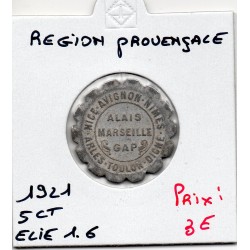 5 centimes Région Provençale de la chambre de commerce 1921 elie 1.6pièce de monnaie