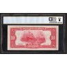 Chine Pick N°158, TTB- PCGS VF35 Billet de banque de 10 Yuan 1941