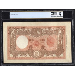 Italie Pick N°72c, TB+ PCGS VF25 Billet de banque de 1000 Lire 1947
