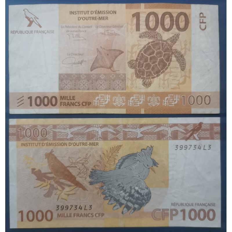 Polynésie Française Pick N°6, TTB Billet de banque de 1000 Francs 2014