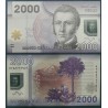 Chili Pick N°162f, Billet de banque de 2000 Pesos 2016