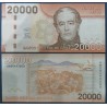 Chili Pick N°165k, neuf Billet de banque de 20000 Pesos 2020