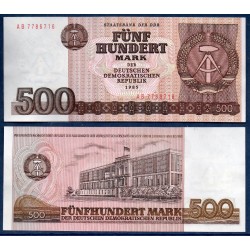 Allemagne RDA Pick N°33, Spl Billet de banque de 500 Mark 1985