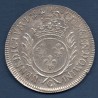 1/2 Ecu Aux Palmes 1694 C Caen Sup- Louis XIV réformé pièce de monnaie royale