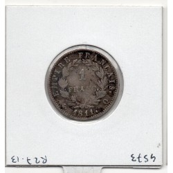 1 Franc Napoléon 1er 1811 Q Perpignan TB+ Rayure, France pièce de monnaie
