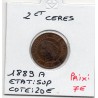 2 centimes Cérès 1889 Sup, France pièce de monnaie