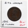 Bas Canada 1/2 penny Token Wellington Salamanca 1812 TTB, pièce de monnaie