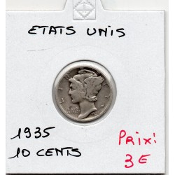 Etats Unis dime 1935 TB, KM 140 pièce de monnaie