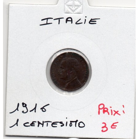 Italie 1 centesimo 1916 Sup-,  KM 40 pièce de monnaie