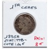 1 Franc Cérès 1895 TTB-, France pièce de monnaie