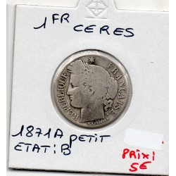 1 Franc Cérès 1871 petit A...