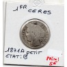 1 Franc Cérès 1871 petit A Paris B, France pièce de monnaie
