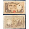 Italie Pick N°67a, B Billet de banque de 100 Lire 10.10.1944