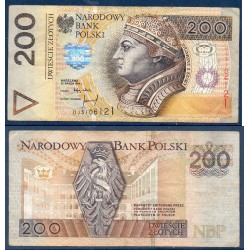 Pologne Pick N°177a, Billet de banque de 200 Zlotych 1994