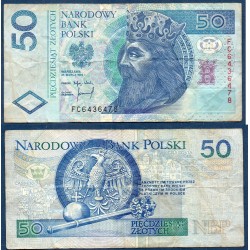 Pologne P.175a, TB, Billet de 50 Zlotych 1994 Casimir III