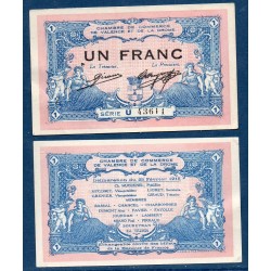 Valence et Drome 1 franc Sup 23.2.1915 Pirot 127.3 Billet de la chambre de Commerce