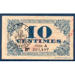 Ville Lille 10 centimes TTB 31.10.1917 pirot 59-1632 Billet