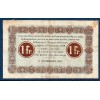 Nancy 1 franc TB 1.12.1917 Pirot 87.17 Billet de la chambre de Commerce
