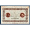 Nancy 1 franc TB 1.12.1917 Pirot 87.17 Billet de la chambre de Commerce