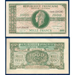 1000 Francs Marianne Sup 1945 série H faux 3eme contrefaçon Billet du trésor Central