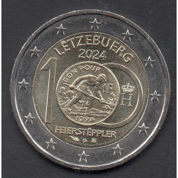 2 euro commémorative Luxembourg 2024 Introduction des pièces en Franc piece de monnaie €