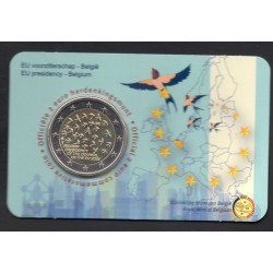 2 euro commémorative Belgique 2024 Présidence EU version Flamande pièce de monnaie €