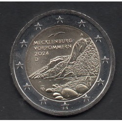 2 euro commémorative Allemagne 2024 Mecklembourg piece de monnaie €
