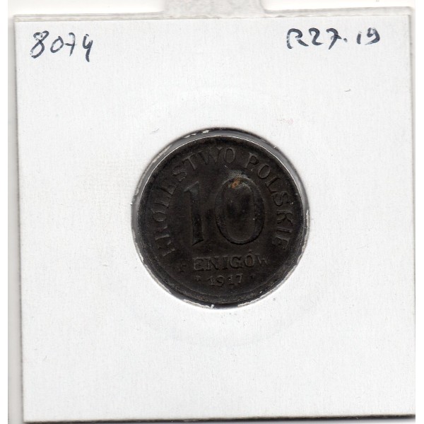 Pologne 10 Fenigow 1917 TTB, KM Y6 pièce de monnaie