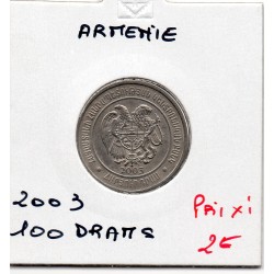 Armenie 100 Drams 2003 FDC KM 95 pièce de monnaie