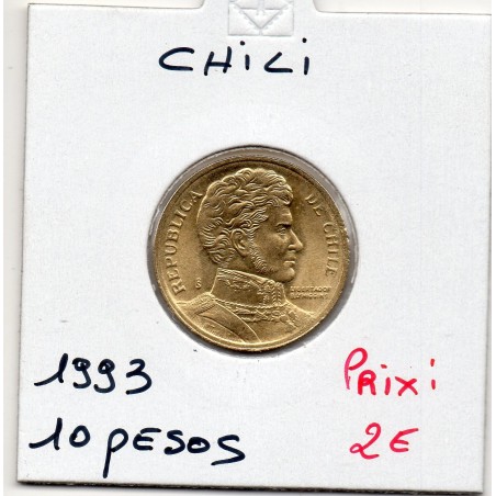 Chili 10 Pesos 1993 Spl, KM 228 pièce de monnaie