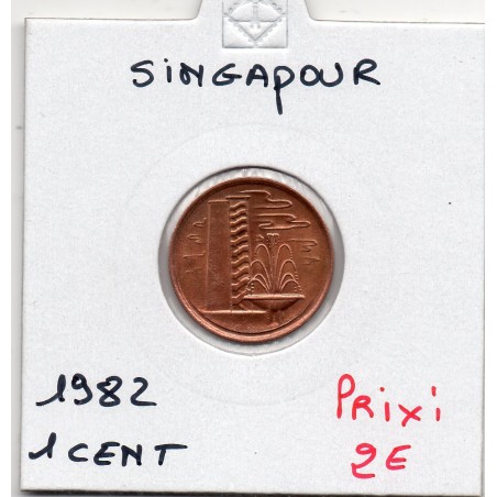 Singapour 1 cent 1982 Spl, KM 1a pièce de monnaie