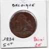 Belgique 5 centimes 1834 B, KM 5 pièce de monnaie