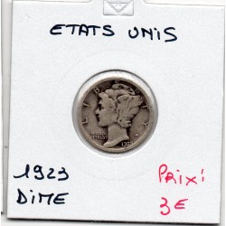 Etats Unis dime 1923 TB, KM 140 pièce de monnaie