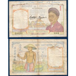 Indochine Pick N°54b, TB ecrit Billet de banque de 1 piastre 1936