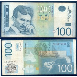 Serbie Pick N°49a, TB Billet de banque de 100 Dinara 2006
