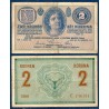 Autriche Pick N°17b, TB Billet de banque de 2 Kronen 1914