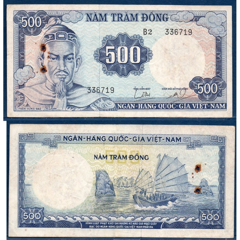 Viet-Nam Sud Pick N°23a, TTB- Billet de banque de 500 dong 1966