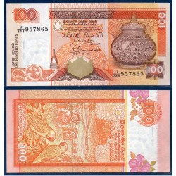 Sri Lanka Pick N°111b, Sup Billet de banque de 100 Rupees 2001