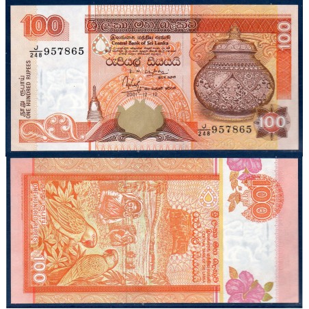 Sri Lanka Pick N°111b, Sup Billet de banque de 100 Rupees 2001