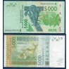 BCEAO Pick 117Af pour la Cote d'Ivoire, Billet de banque de 5000 Francs CFA 2008